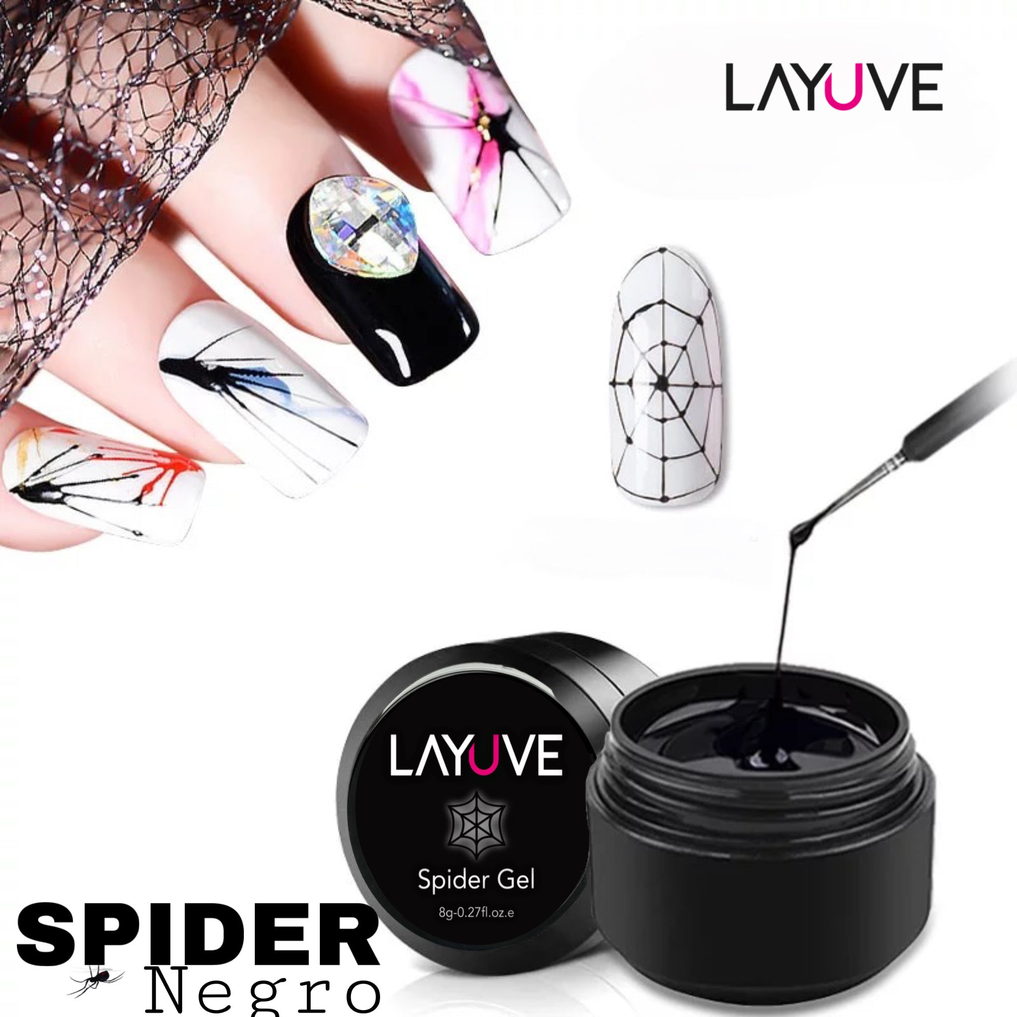 Spider Gel Negro